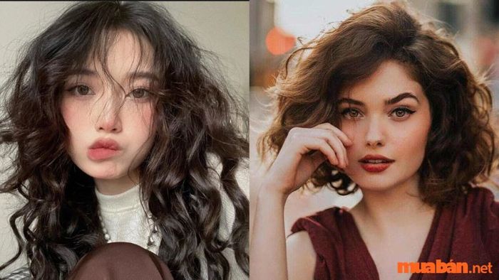 Kiểu tóc xoăn hippie phù hợp với mặt vuông