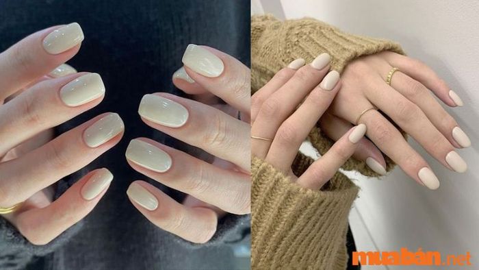 Mẫu nail trắng sữa đa dạng phong cách