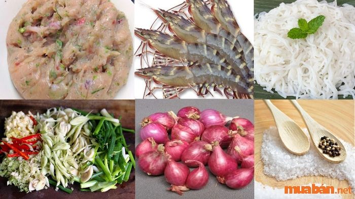 Nguyên liệu cần thiết để làm bún quậy Phú Quốc