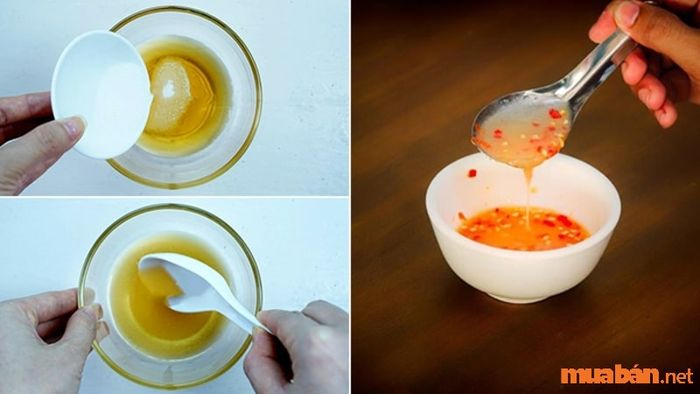 Cách chế biến nước chấm cho bún quậy Phú Quốc