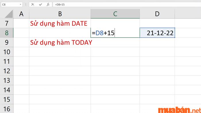 Bạn có thể thực hiện cộng trừ ngày theo công thức đã nêu ở trên.