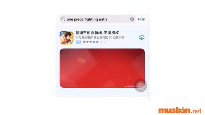 Hướng dẫn tải One Piece Fighting Path trên iOS - Bước 3