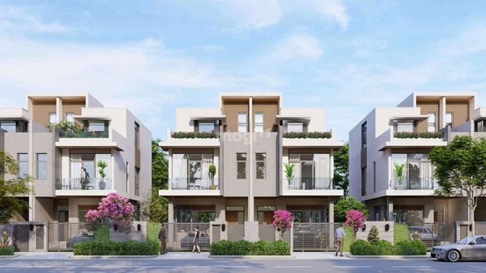 Biệt thự song lập đẹp mắt