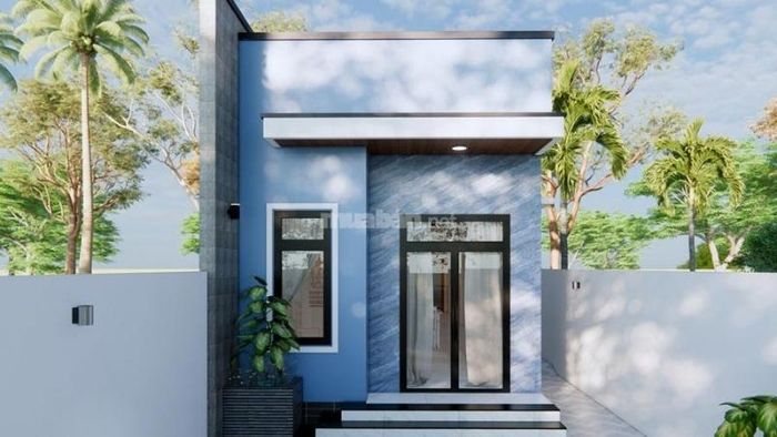 Mái bằng của nhà cấp 4 có thể được tận dụng làm khu vực phơi đồ hoặc làm sân thượng.