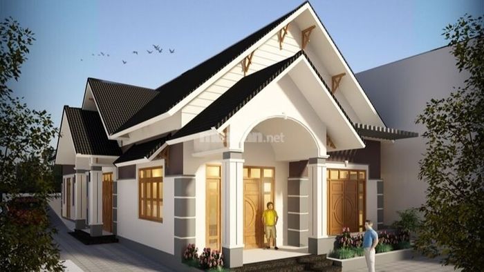 Nhà cấp 4 với mái Thái