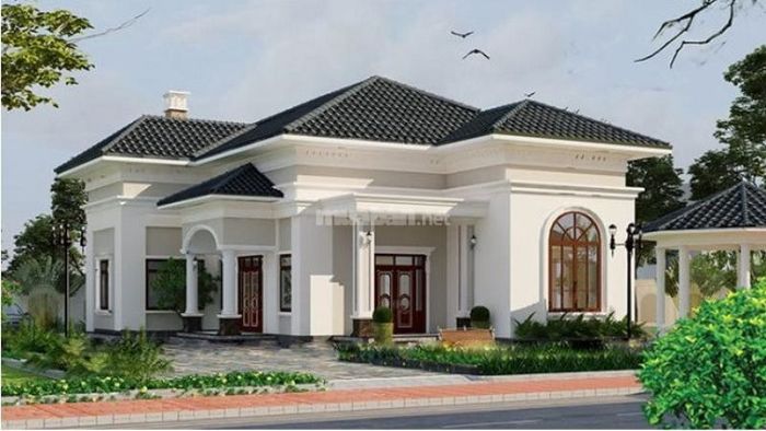 Nhà cấp 4 theo phong cách tân cổ điển