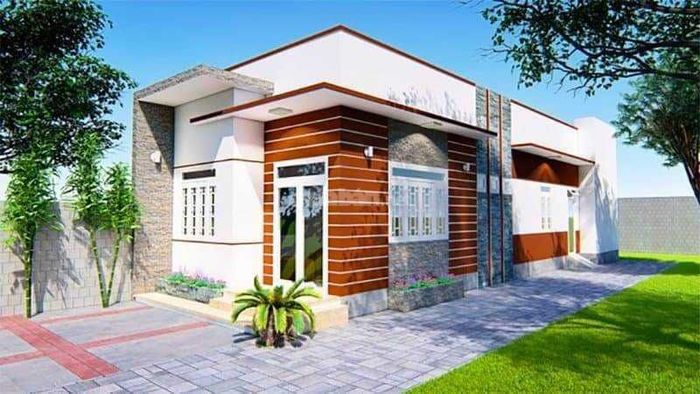Nhà cấp 4 gác lửng 200 triệu dạng hình ống