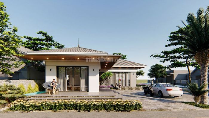 Nhà cấp 4 với 4 phòng ngủ là mẫu nhà thiết kế 1 tầng, bao gồm 4 phòng ngủ riêng biệt.