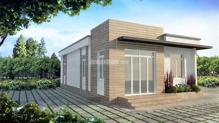 Nhà cấp 4 gác lửng 200 triệu theo kiểu hình ống