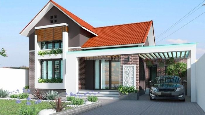 Thiết kế nhà cấp 4 với gara cho xe ô tô