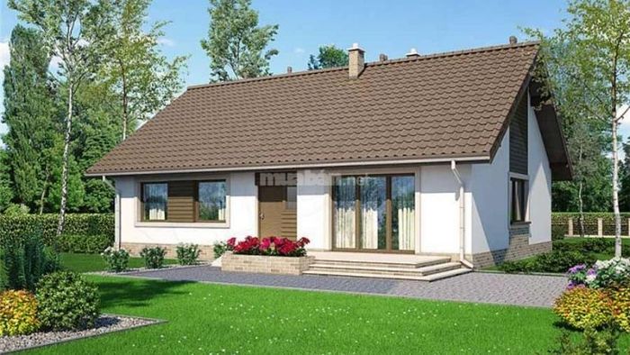 Nhà cấp 4 đẹp mắt, thoáng đãng với nhiều cây xanh