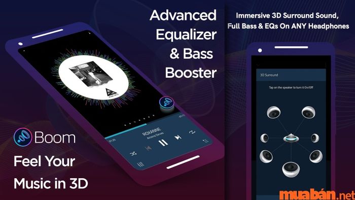 Boom: Bass Booster & Equalizer nổi bật với khả năng tinh chỉnh âm thanh vòm 3D đầy ấn tượng