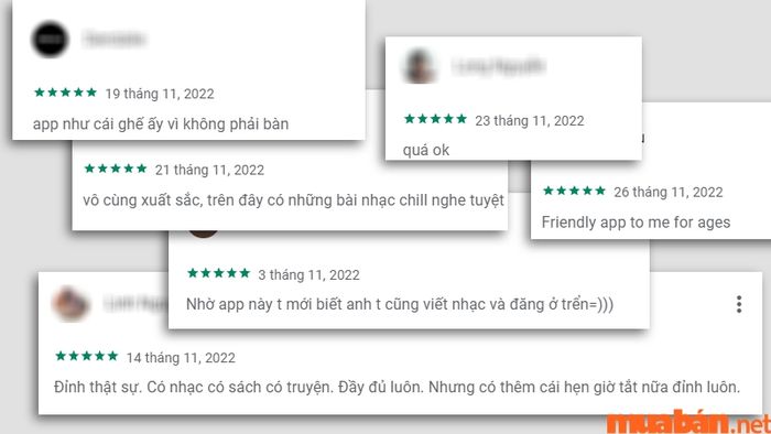 Soundcloud nhận được nhiều phản hồi tích cực từ người sử dụng.