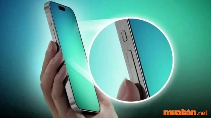 phím cảm ứng lực trên iPhone 15