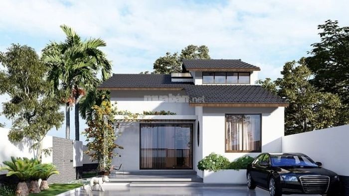 Mẫu ngôi nhà cấp 4 hình chữ L mái Nhật cực kỳ đẹp