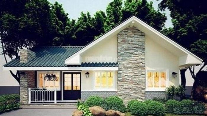 Nhà cấp 4 mang phong cách biệt thự với không gian thoáng đãng
