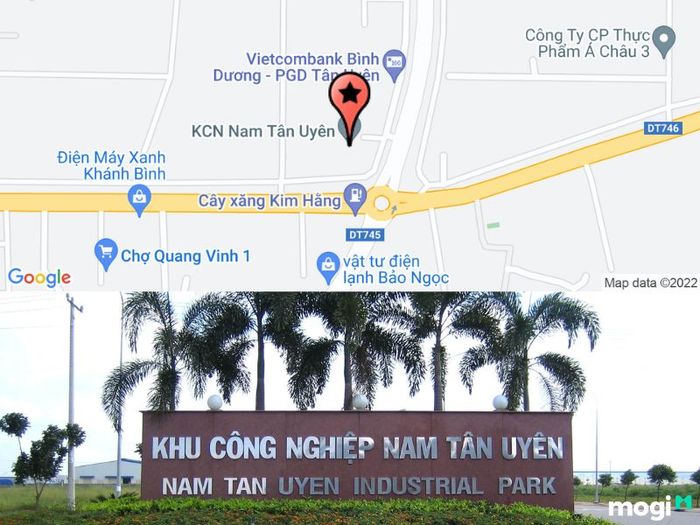 Khu công nghiệp Nam Tân Uyên.