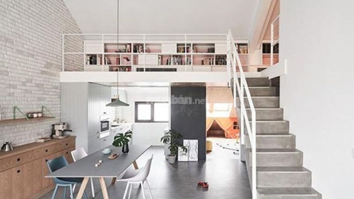 Nhà cấp 4 gác lửng phong cách tối giản