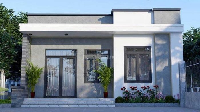 Mẫu thiết kế đơn giản của nhà cấp 4 giá rẻ 300 triệu