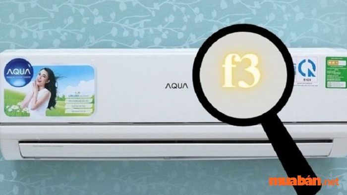 Máy lạnh Aqua hiển thị lỗi F3