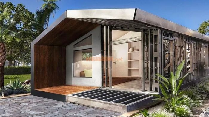 Nhà tiền chế hình hộp độc đáo