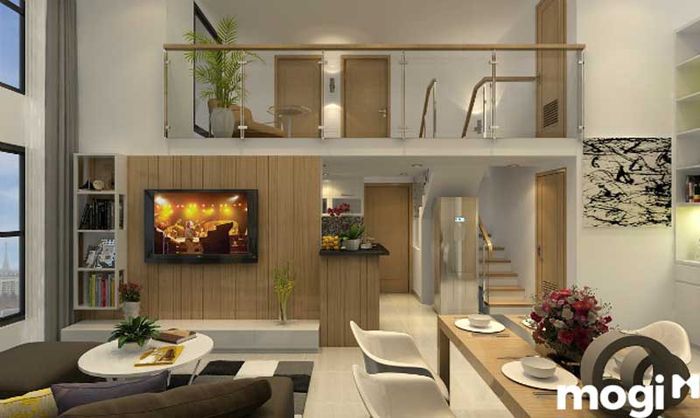 mẫu nhà cấp 4 gác lửng với ngân sách 200 triệu
