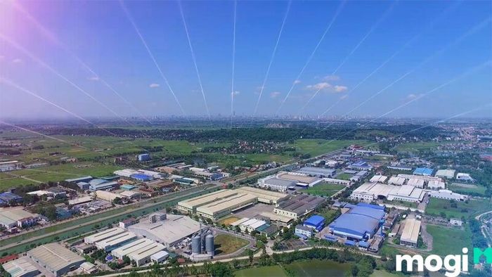 Hình ảnh KCN Quang Minh từ trên cao