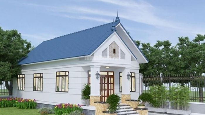 Mẫu nhà cấp 4 đẹp tại nông thôn