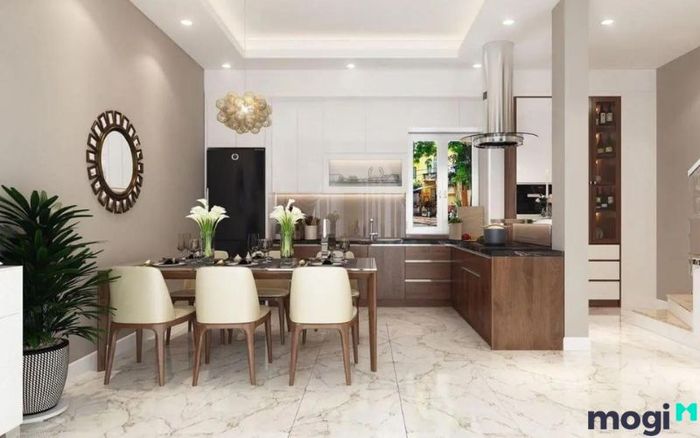 Mẫu nội thất cho phòng bếp trong nhà phố