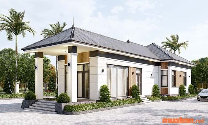 Nhà cấp 4 là lựa chọn phổ biến ở nông thôn.