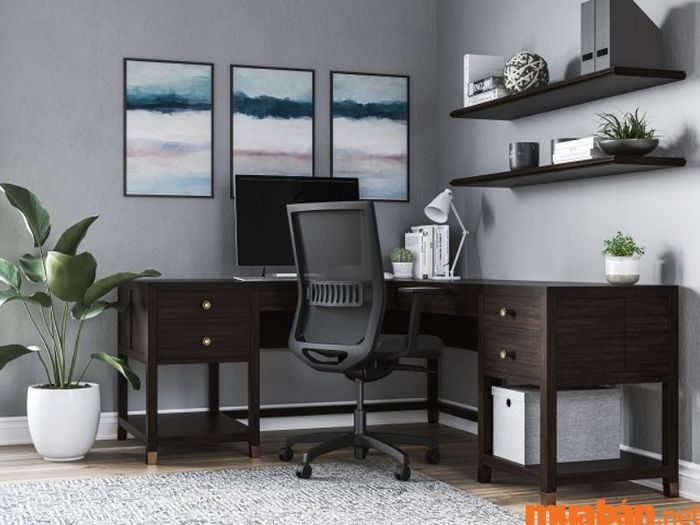thiết kế không gian làm việc tại nhà