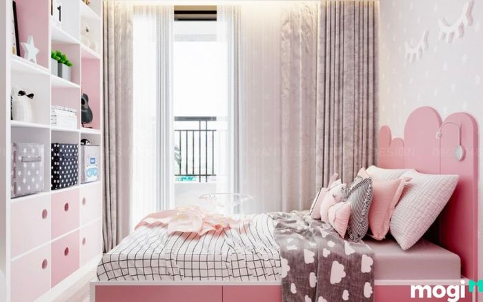 mẫu phòng ngủ hiện đại cho bé gái 11 tuổi