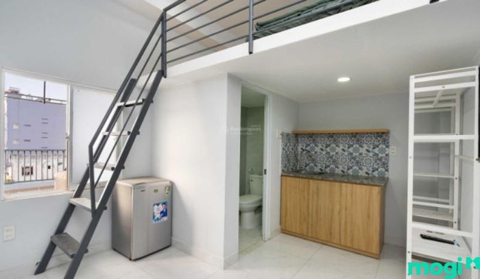 Mẫu 3: Thiết kế phòng trọ 16m2 có gác lửng