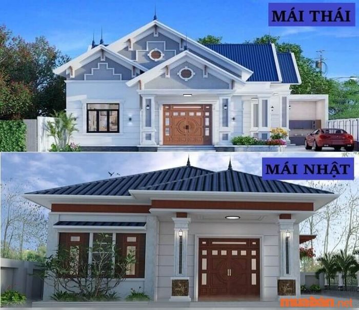 Mái Nhật và mái Thái khác nhau như thế nào?