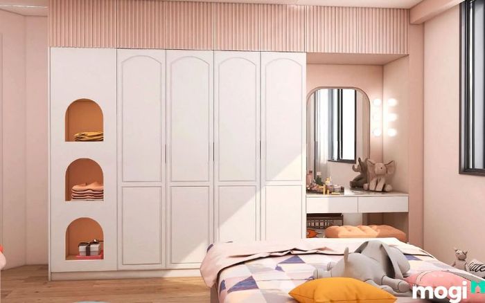 Chọn vật liệu cao cấp cho phòng ngủ bé gái