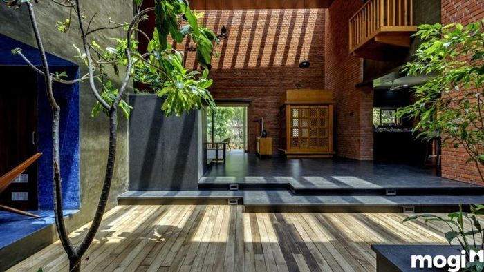 Thiết kế nội thất cho mẫu nhà gạch không tô