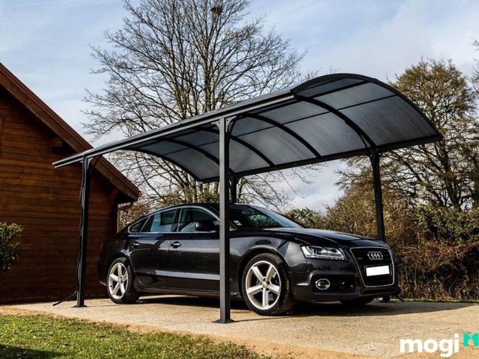 Mẫu thiết kế nhà để xe ô tô mái pergola