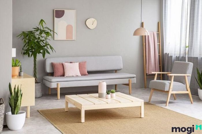 Mẫu thiết kế nội thất nhà phố 2 tầng theo phong cách tối giản và đẹp