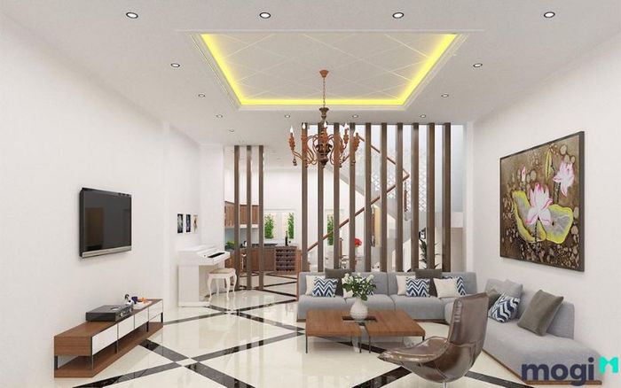Mẫu nội thất phòng khách trong nhà phố