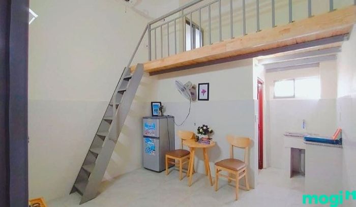 Mẫu 2: Thiết kế phòng trọ 16m2 với gác lửng
