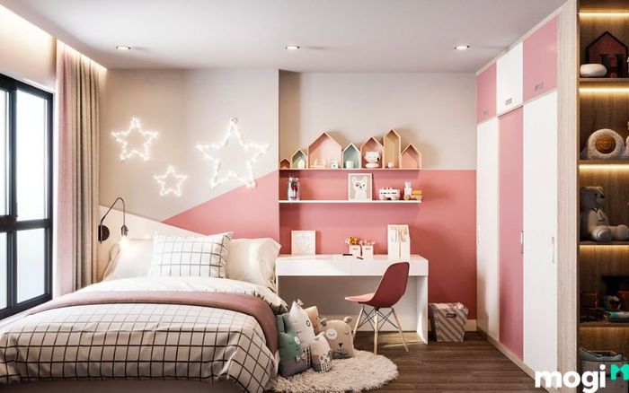 phòng ngủ hiện đại dành cho bé gái 15 tuổi