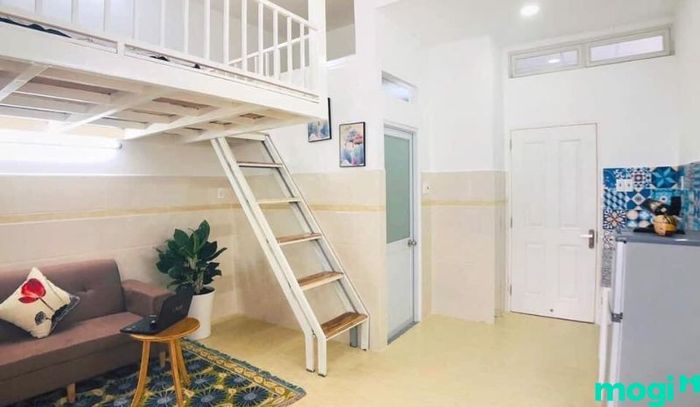 Mẫu 1: Thiết kế phòng trọ 16m2 với gác lửng