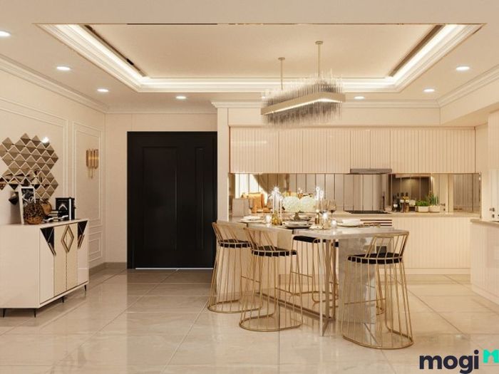 sử dụng vật liệu kim loại trong trang trí nội thất