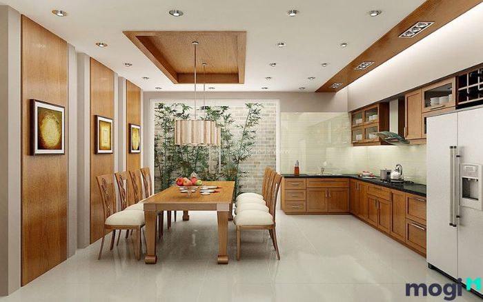 Mẫu nội thất phòng bếp trong nhà phố