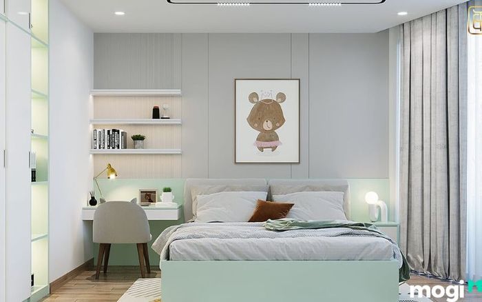 Vật liệu phòng ngủ cho bé gái sang trọng