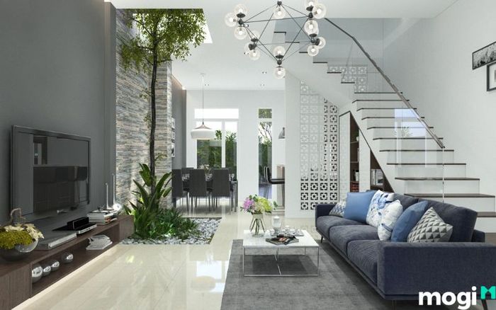 Mẫu nội thất nhà phố 1 trệt 1 tầng