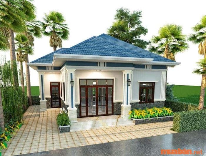 Ngôi nhà có diện tích 9x14m với chiều dài sâu.