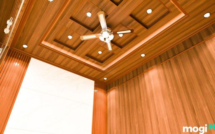 trần nhà cấp 4 làm từ nhựa