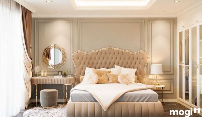 Thiết kế căn hộ 3 phòng ngủ theo phong cách tân cổ điển