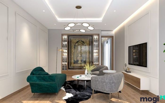 trần nhà cấp 4 làm từ thạch cao